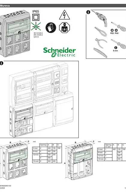 schneider施耐德Mureva Sockets Installation sheet